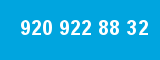 920 922 88 32 920 922 88 32
